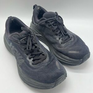 Hoka One One Bondi 8 Men's Size 11D Black Sneakers Athletic Running Shoes